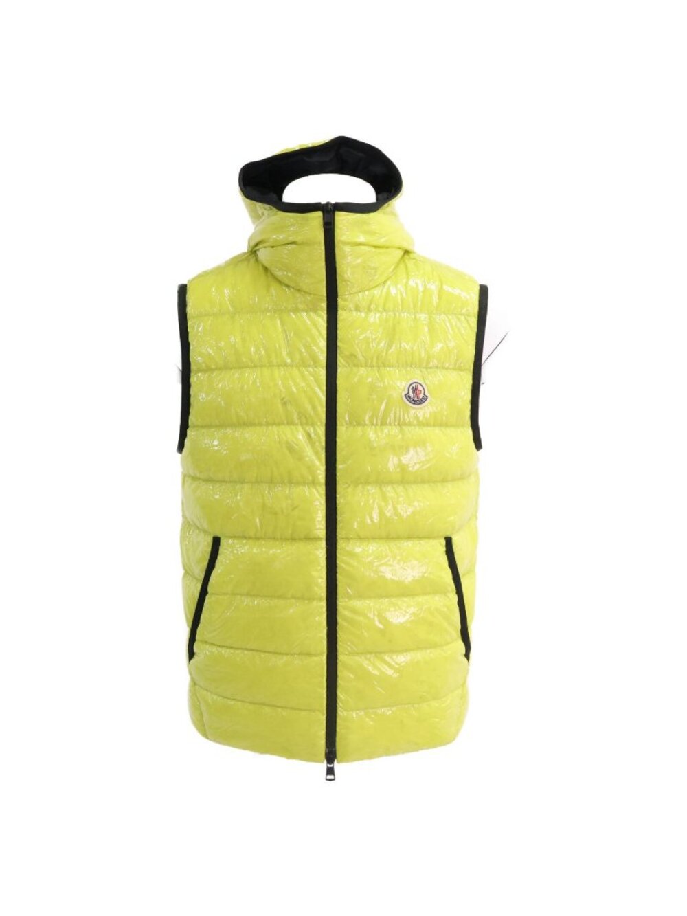 Moncler Lappe Shiny Nylon Hoodie Down